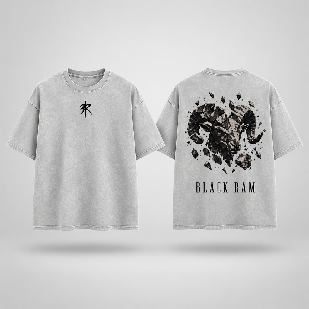 BLACK RAM — Stone Ram Oversized Tee
