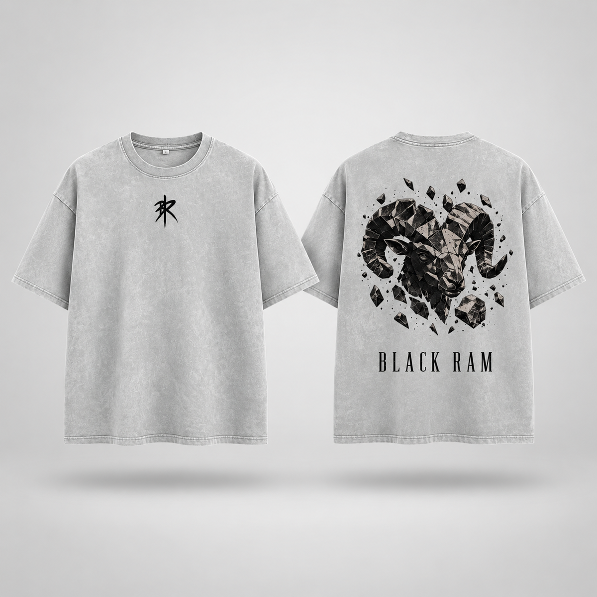 BLACK RAM — Stone Ram Oversized Tee