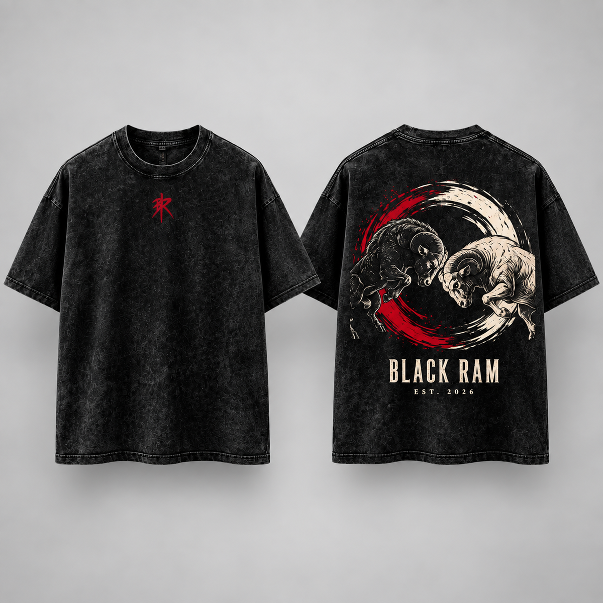 BLACK RAM — Balance Oversized Tee