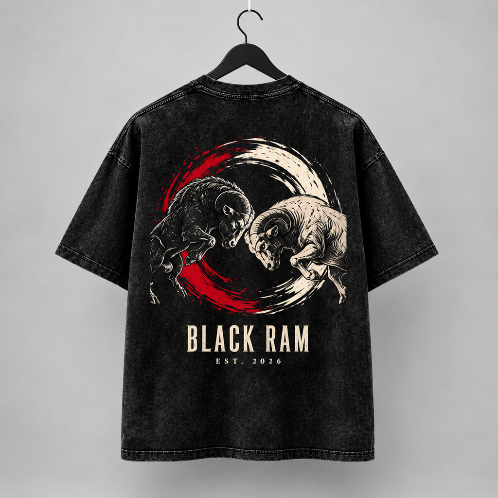 BLACK RAM — Balance Oversized Tee