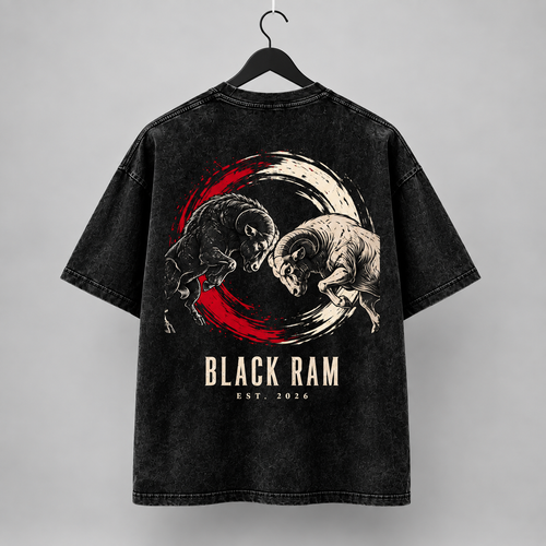 BLACK RAM — Balance Oversized Tee