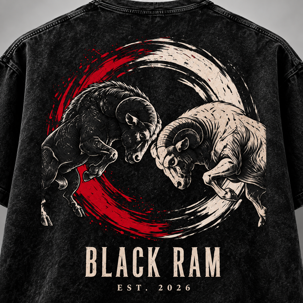 BLACK RAM — Balance Oversized Tee