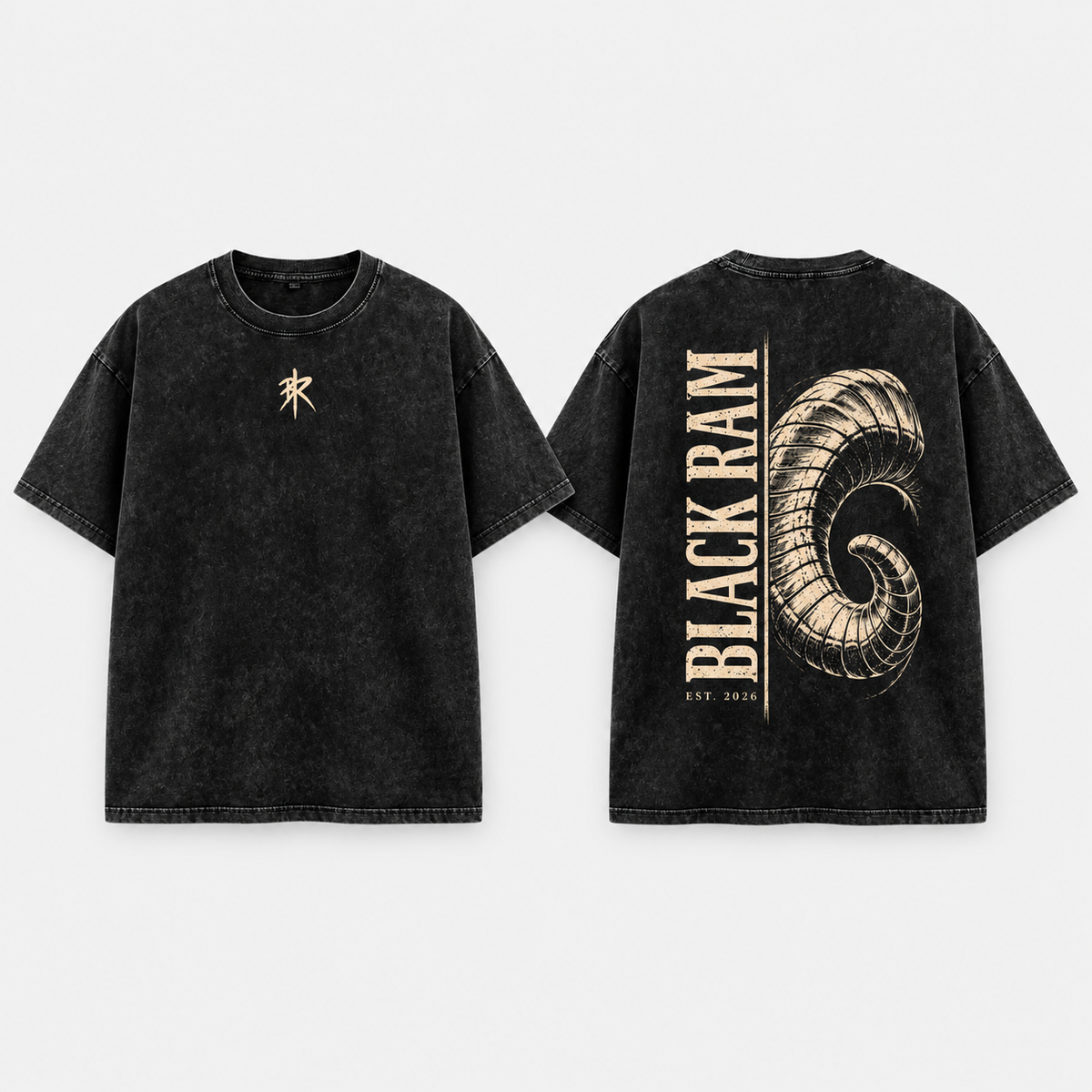 BLACK RAM — One Horn Oversized Tee