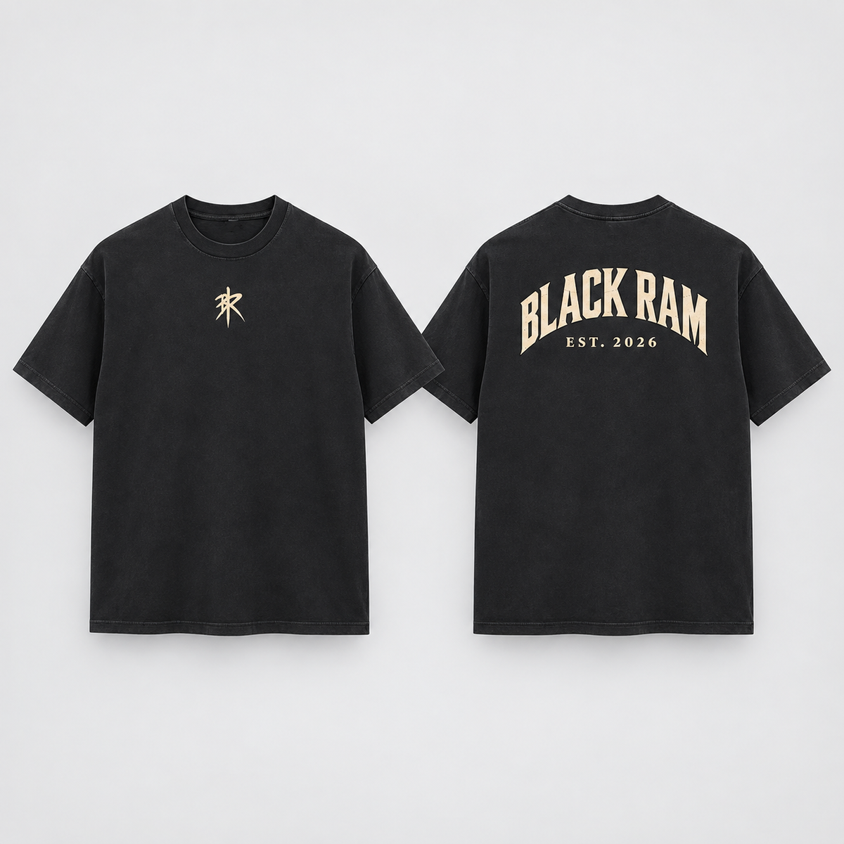 BLACK RAM — Heritage Oversized Tee / Black