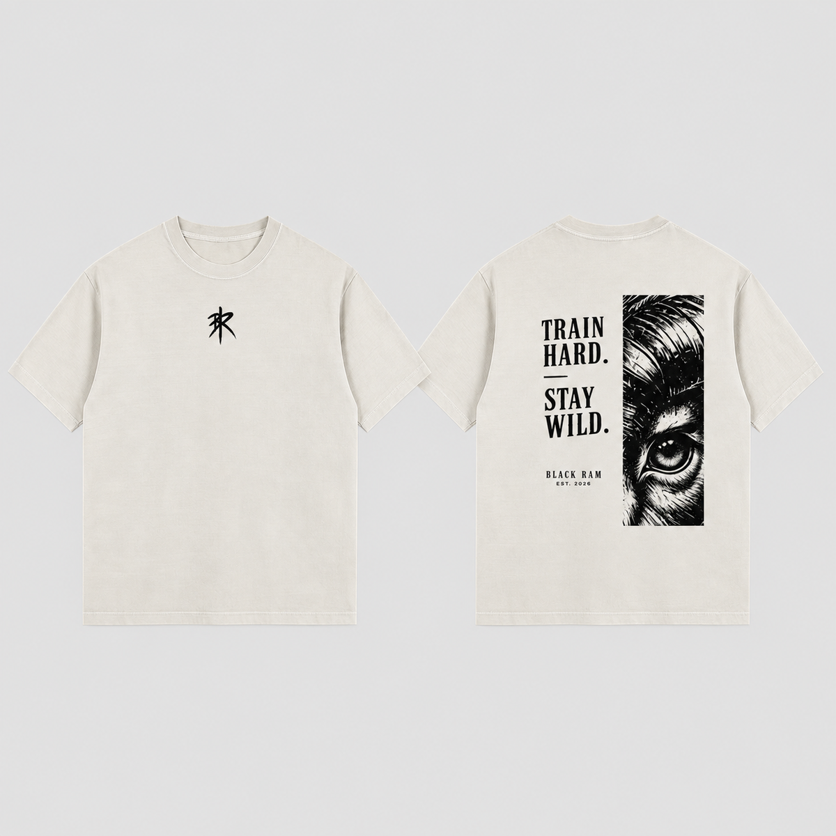BLACK RAM — Hard / Wild Oversized Tee