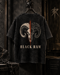 BLACK RAM — Skull Split Oversized Tee